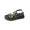 Fashion 2025 Brand Ladies Shoes Open Toe Women's Sandals Fashion Leopard Print Casual Summer Plus Size Comfortable Rome Flat Sandals
