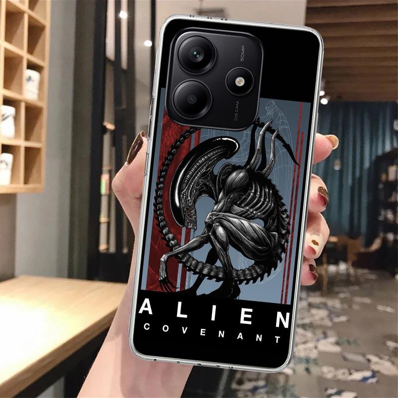 Cool A-Alien X-Xenomorph Silicon Phone Case For Xiaomi Redmi Note 14 14S 13 12 12S 11 Pro Plus 11S 10 10S 11T 11E 4G 5G Soft Cov