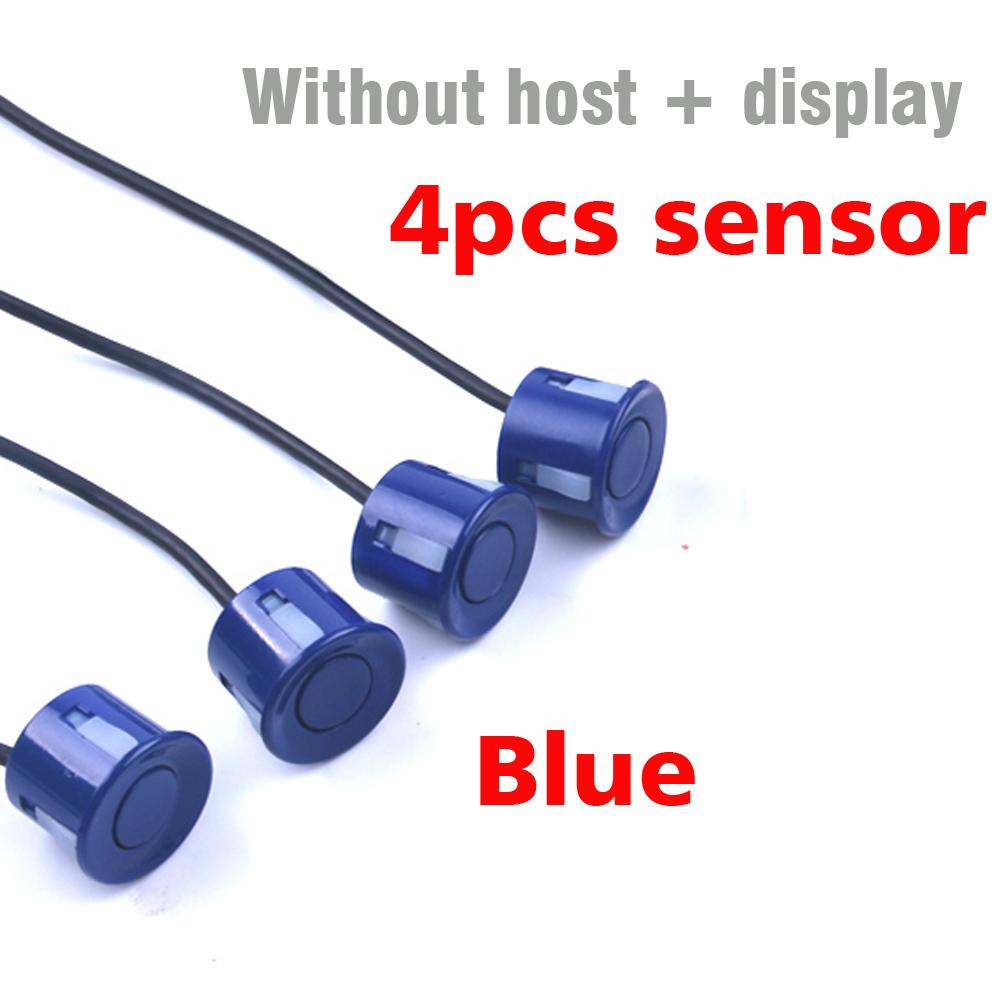 1 Set Car Parking Sensor Kit Car Auto LED Display 4 Sensors For All Cars Reverse Assistance Backup Radar Monitor Parking System синий
