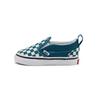 Slip-On Low Top Toddler Shoes Blue And White Checkerboard Baby Shoes VN000UBS9EX