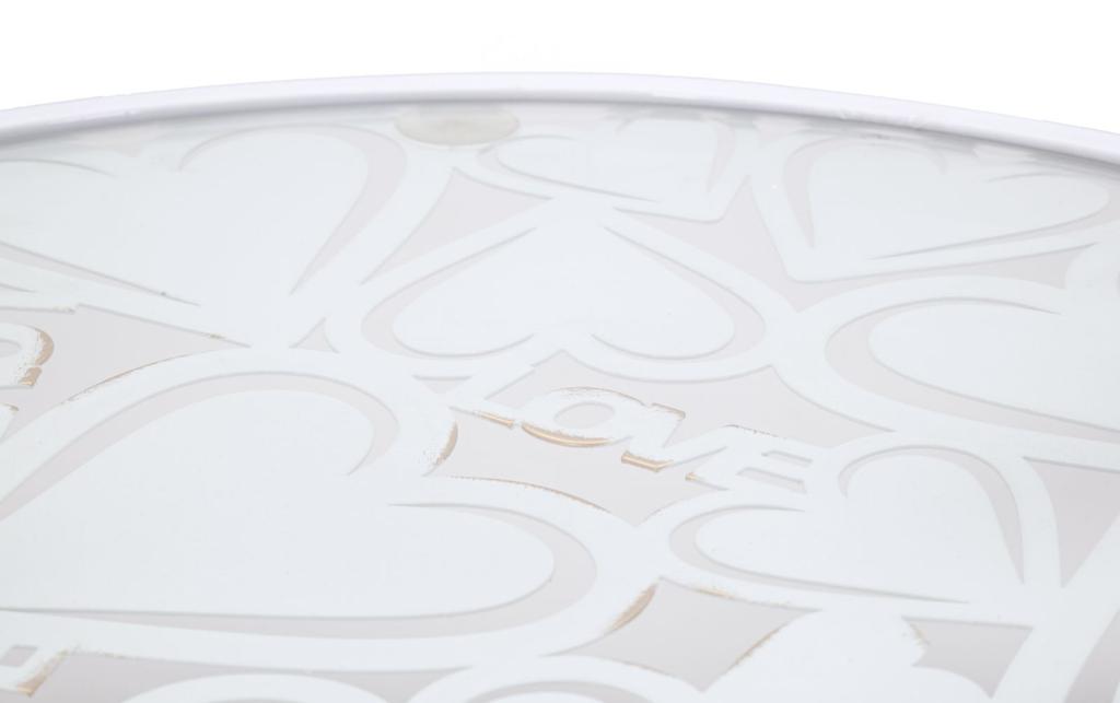 Table White Harts Pair Cm Ø 43X60-38X55