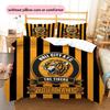 Custom Name Hull City Pattern Bedding Quilt Set  Home Decoration  Gift (1 * duvet cover + 2 * pillowcase  without core)