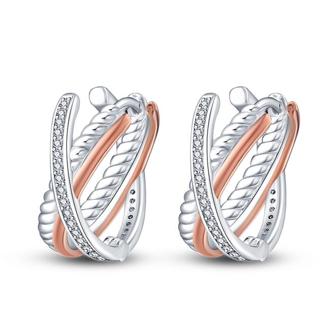 Wiosna 925 Srebro Sterlingowe Kwiat Owad Kobiety Kolczyki Geometryczne Koło Sztyft Złote Kolczyki Srebro 925