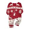 Matching Family Christmas Loungewear Set for Infants - Neck Long Sleeve and Long Pants