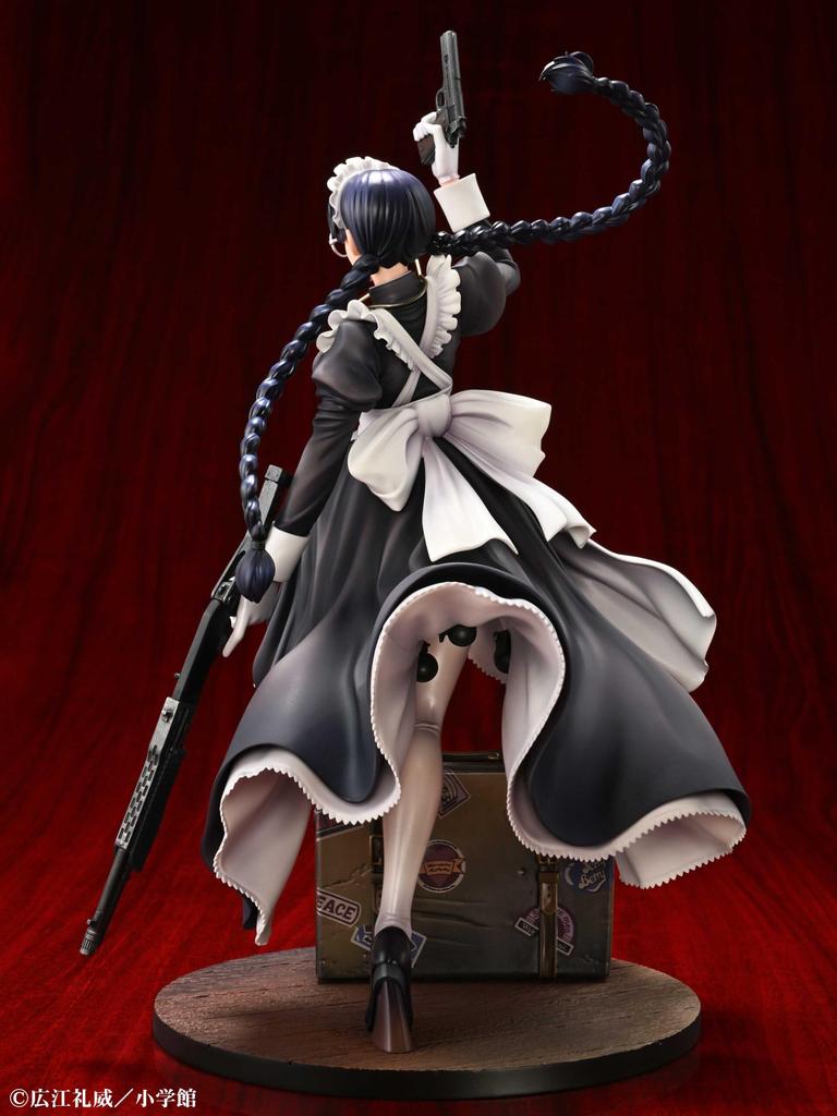Medicos Entertainment Roberta Nightmare Maid Approximately 290mm PVC ABS Complete Figure "BLACK LAGOON" Ver. & Pre-painted