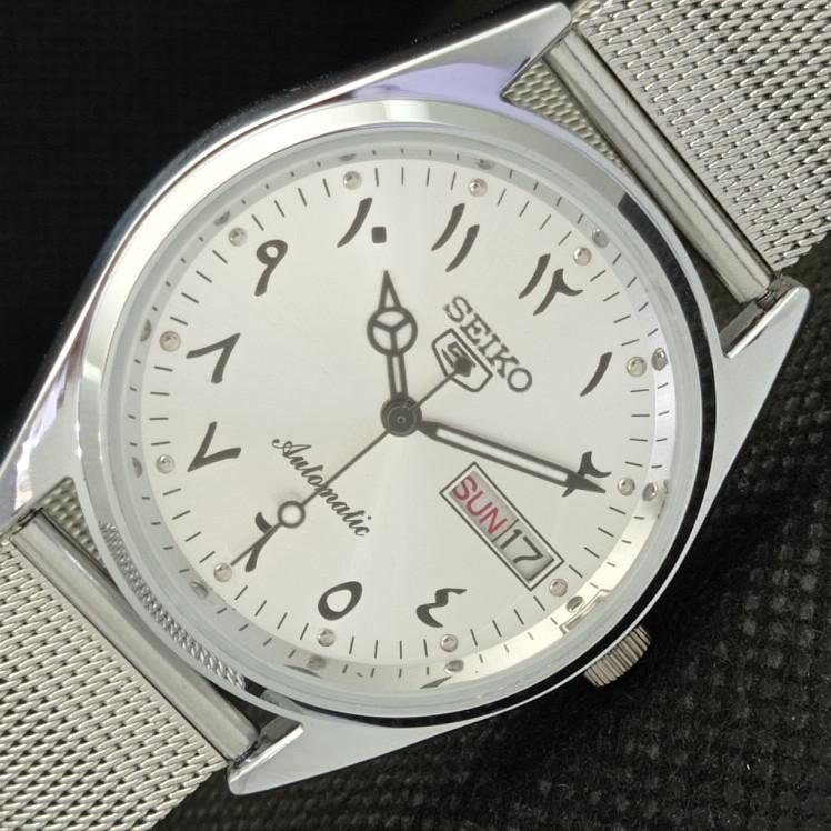 

REFURBISHED VINTAGE SEIKO 5 AUTO 6309A JAPAN MENS ARABIC WATCH 610e-a318847-2 SKU610e-a318847