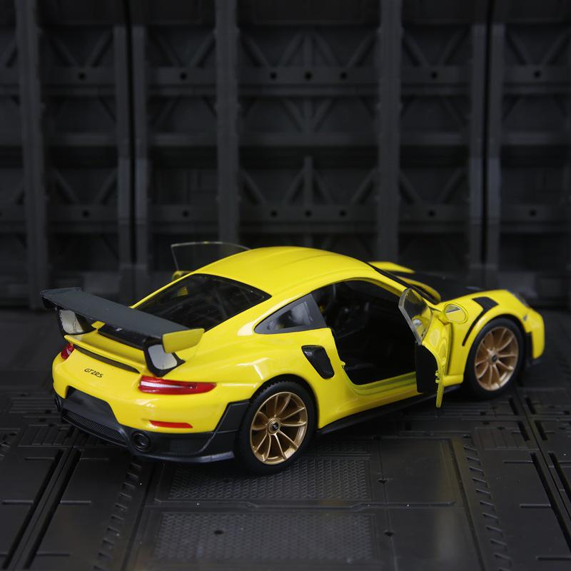 Meichitu 911 GT2 RS Alloy Supercar Model – 2-Door Openable Static Display for Boys.