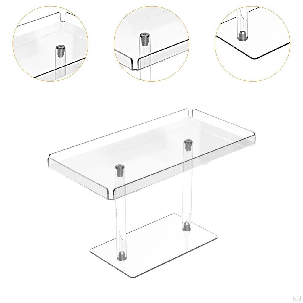Acrylic Cupcake Display Stand Holder Clear, Multifunctional, Dessert Perfume Organizer