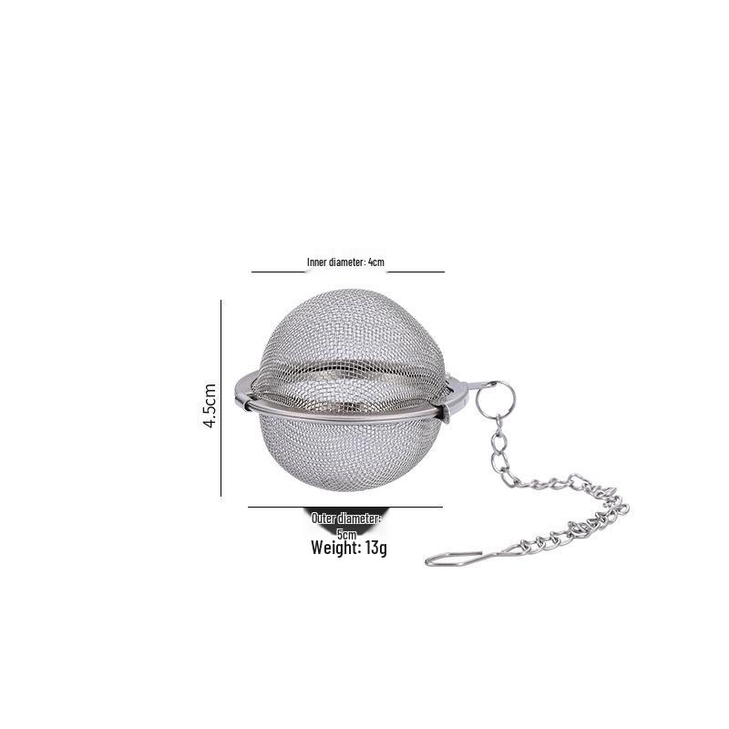 304 Stainless Steel Tea Infuser Ball - Spice & Flavor Strainer for Tea Ceremony Stainless Steel Color