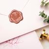 25pcs Rose Gold Wax Seal Stamp Stickers - Eucalyptus Wedding Invitation Envelope Seal Stickers, Self- Adhesive Stickers Perfect