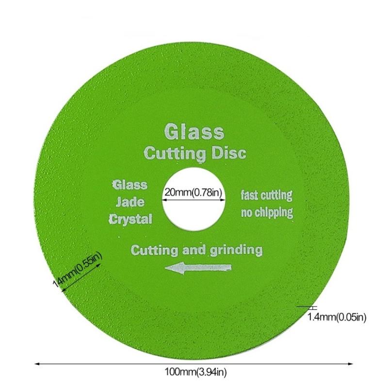 Glass Cutting Disc 100Mm Ultra-Thin Saw Blade Diamond Jade Wine Bottle Ceramic Polish Angle Grinder Machine