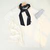 French High-End Black Polka Dot Scarf For Women 2025 Spring And Summer New Light Luxury Versatile Scarf Thin Neck Accessory