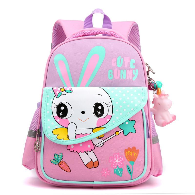 Adorable Cartoon Kids Backpack For Boys And Girls Nylon Lightweight Cute School Bag