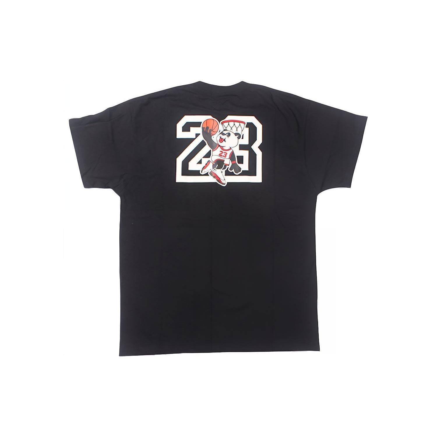 Air Jordan Panda Printing Short Sleeve Black Men s DD0200-010 S