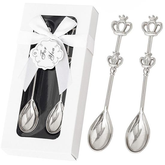 10Pcs Crown Drinking Spoon Set Elegant Wedding Gift Tea Party Souvenir Creative Novelty Crown Coffee Spoons