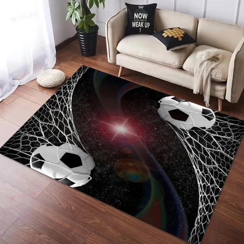Football Carpet for Living Room Children's Bedroom Playing Soft Mat Non-slip Doormat Children Crawling Pad Home Decor Large Rugs