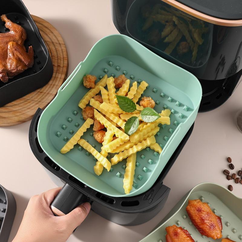Air Fryer Silicone Baking Tray for Home Baking Easy To Clean Baking Tray Modern Minimalist Kitchen Supplies