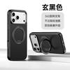 Magnetic Rotating Kickstand Case IPhone 15 To 17 Pro Max - Slim PU Leather Cover With Anti-Fingerprint Shockproof Design
