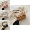 Elegant Stylish Small Shoulder Bag For Women In Black White Pink Khaki With Soft Pu Material