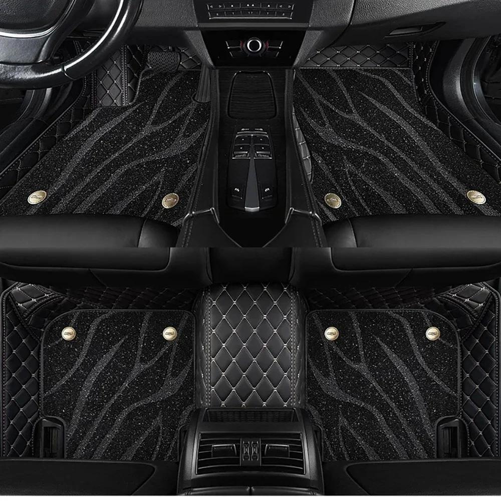 Double layer 5D Custom Car Floor Mats For Jeep Grand Cherokee Auto Carpets Foot liners car Accessories voiture
