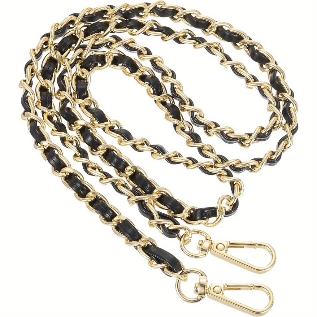Metal Chain Purse Straps Replacement Crossbody, DIY Purse Chain Accessories, Crossbody Bag and Handbag Strap