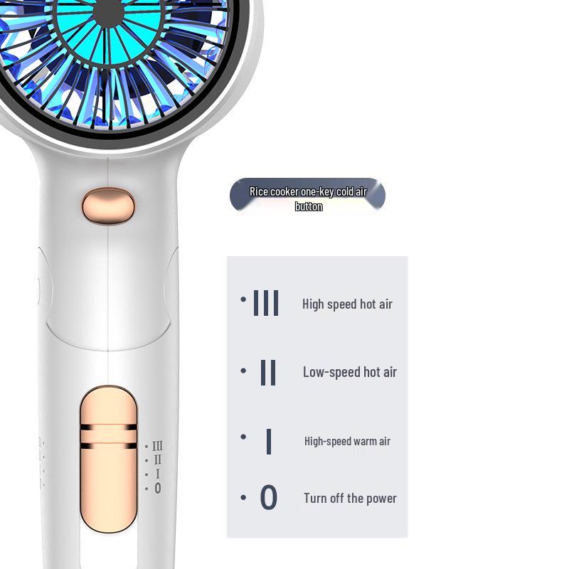 Compact Foldable Hair Dryer 110V for Home, Hotel, Dormitory, and Student Use
