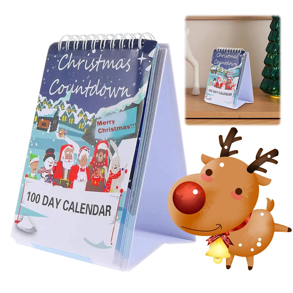 Nedräkning till jul Närmande Kalender Festlig Skrivbordskalender Jul Riv Av Nedräknings Skrivbordskalender för Jul
