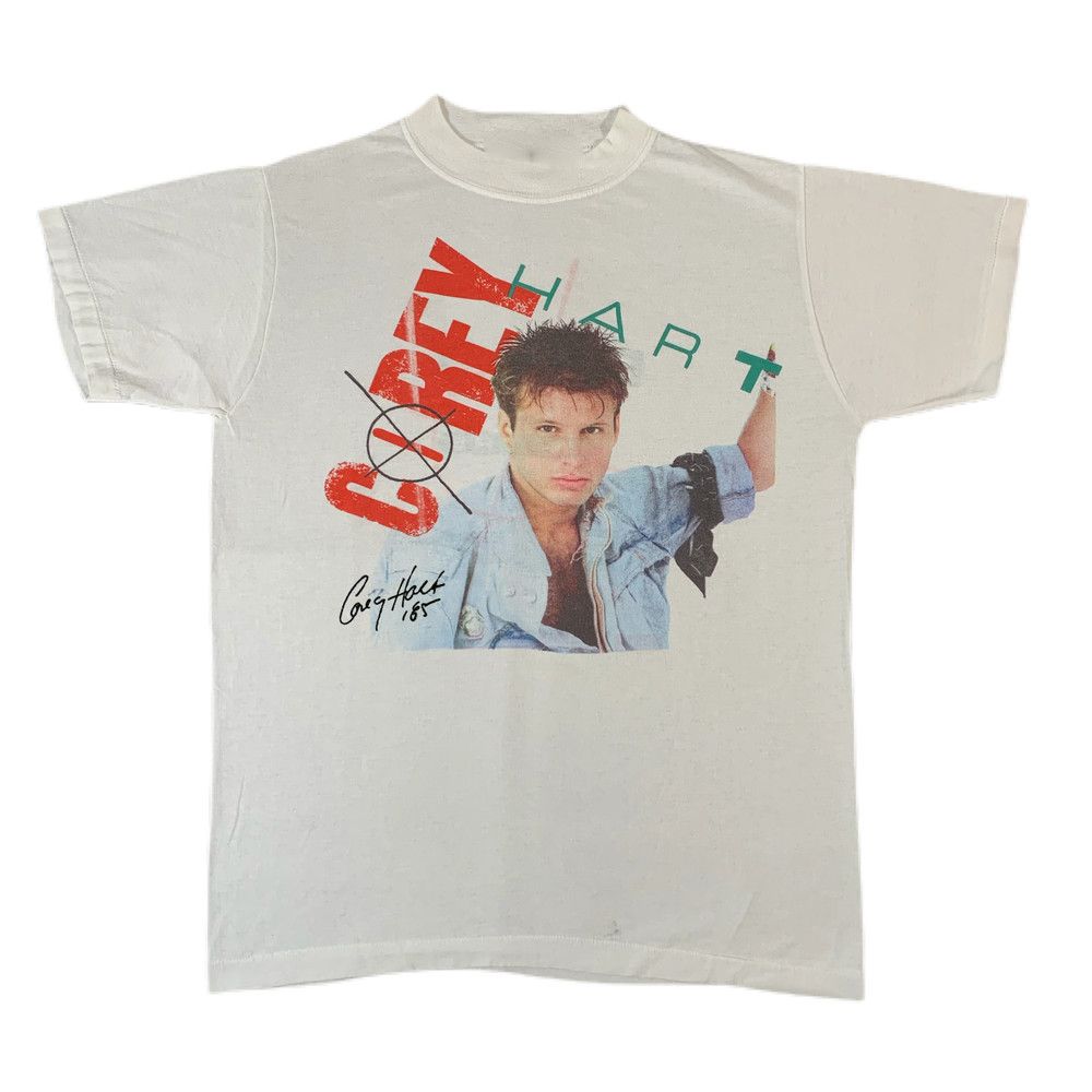 Unisex shirt Cotton Oversize Large Size Vtg Corey Hart Boy In The Box Cotton Tee Shirt All Size White Unisex TT112