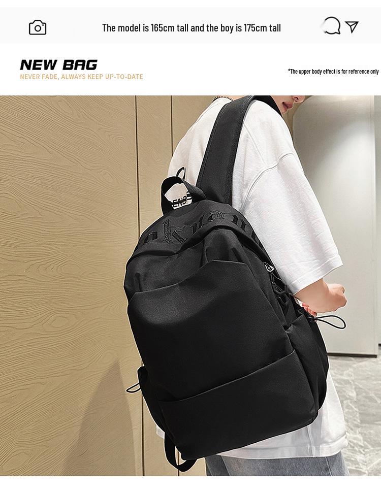 2025 Neuer Stil Minimalistischer Rucksack: Schulranzen mit großer Kapazität für Mädchen der Unter- und Oberstufe - Einfarbig, perfekt für kurze Ausflüge