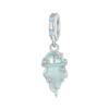 Argento 925 Fascino Conchiglia Blu Perla Marina Animale Tartaruga Stella Marina Ciondolo Adatto Bracciale Collana Gioielli Fai da Te