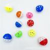1/3Pcs Suction Cup Bell Elastic Ball Cat Toys Colorful Plastic Sounding Bell 38mm Interactive Self-Entertainment Funny Cat Ball