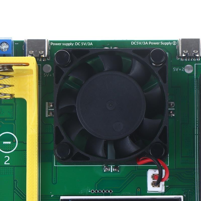 18650+21700 Type-C LCD 4 Channel Battery Capacity Tester MAh Lithium Battery Internal Resistance Detector For Battery Testing