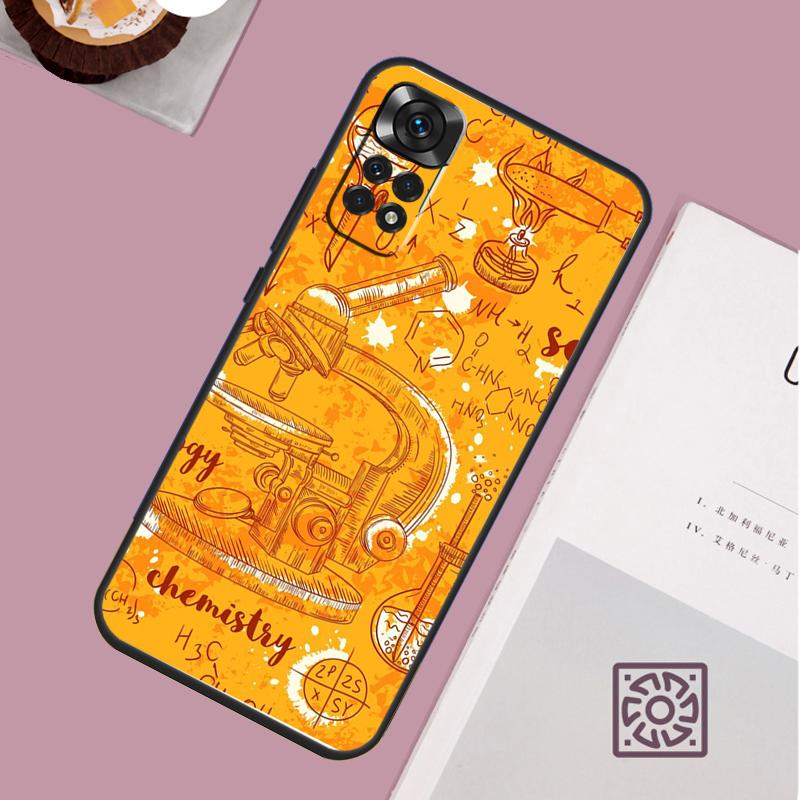 Vintage Chemistry Laboratory Case For Redmi Note 12 10 9 8 11 13 Pro 9S 10S 11S 12S Phone Cover For Redmi 12C 9C 10C 13C