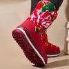 Ethnic Snow and Snow Boots, Women's Fleece and Thickened Cotton Boots, Warm Cotton Shoes Women's Outdoor Shoes, New Winter Style