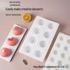3D Round Silicone Mold for Chocolate, Candy, and Mousse Cakes