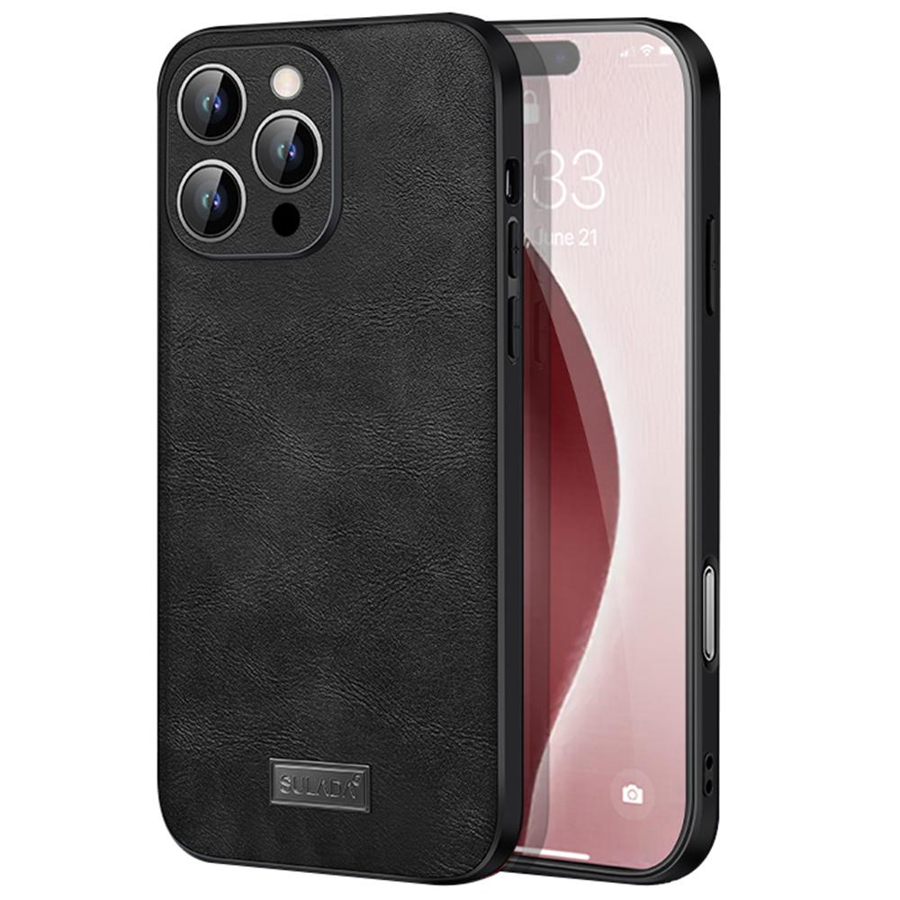 SULADA For iPhone 16 Pro Max Case PU Leather+TPU+PC Back Phone Cover