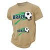 Men's Casual Lightweight Breathable Short Sleeve T-Shirt Crew Neck Printed Graphic Design for Everyday Wear Sports and Leisure