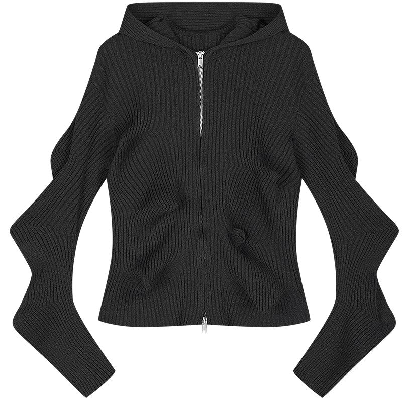 

JNBY 2025 Winter Hooded Knit Sweater 5P0312210 L