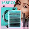 Diy Single Tuft Of Hair 168 Tufts 10-16Mm False Eyelashes Simulation Curled Thick Eyelashes