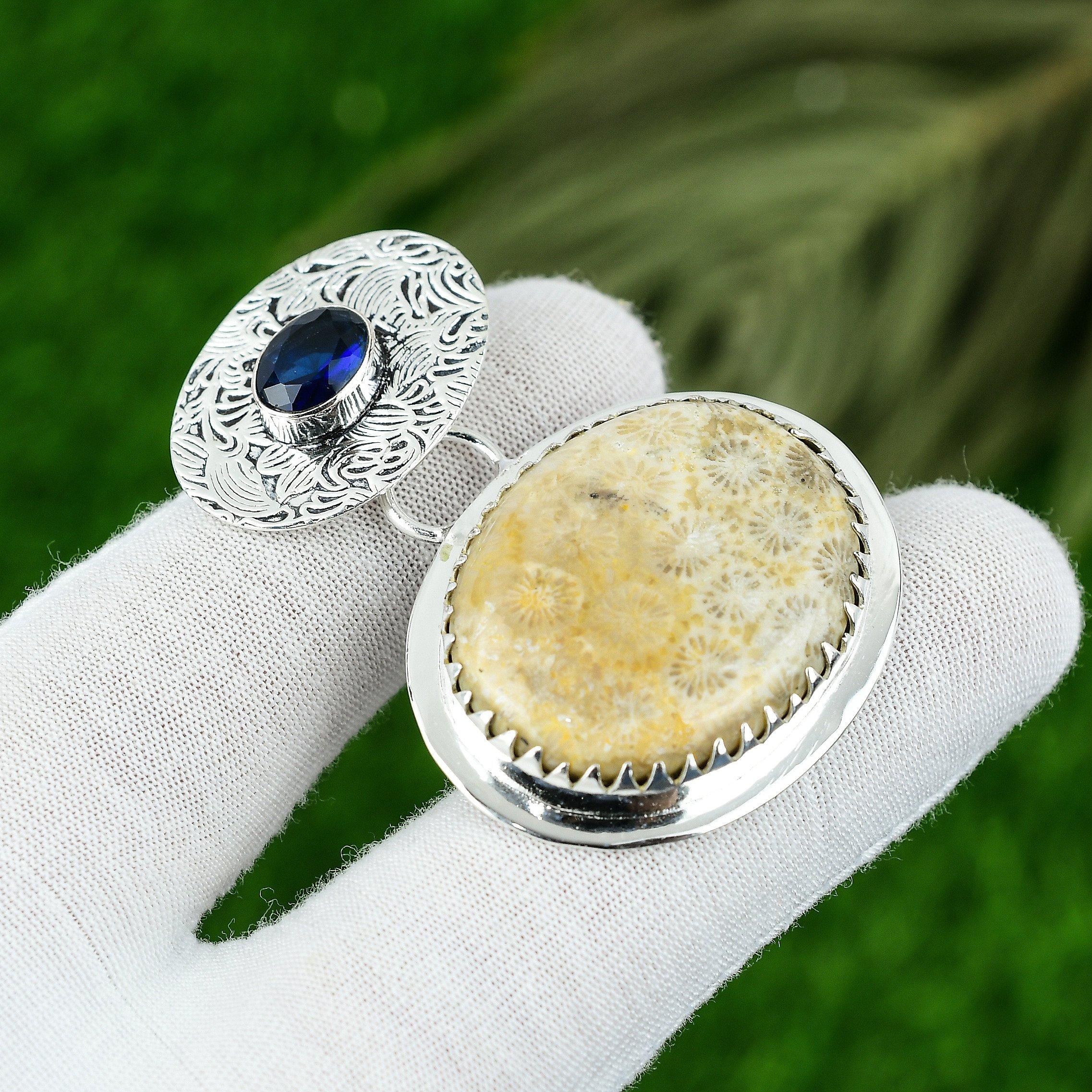 

Подвеска из натурального ископаемого коралла, драгоценного камня, ювелирное изделие из стерлингового серебра 925 пробы для девочек