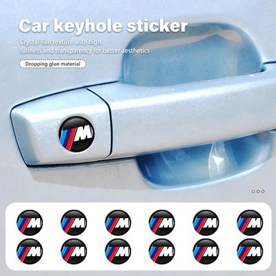 8/12/20pcs Car Door Core Keyhole Protection Sticker Decoration For M F10 F20 F30 F40 F15 F25 F26 F31 F49 E62 E83 E84