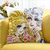 Lady Oscar Rose of Versailles   Various Sizes Square Pillow Case For Car Home Bedchamber Decor