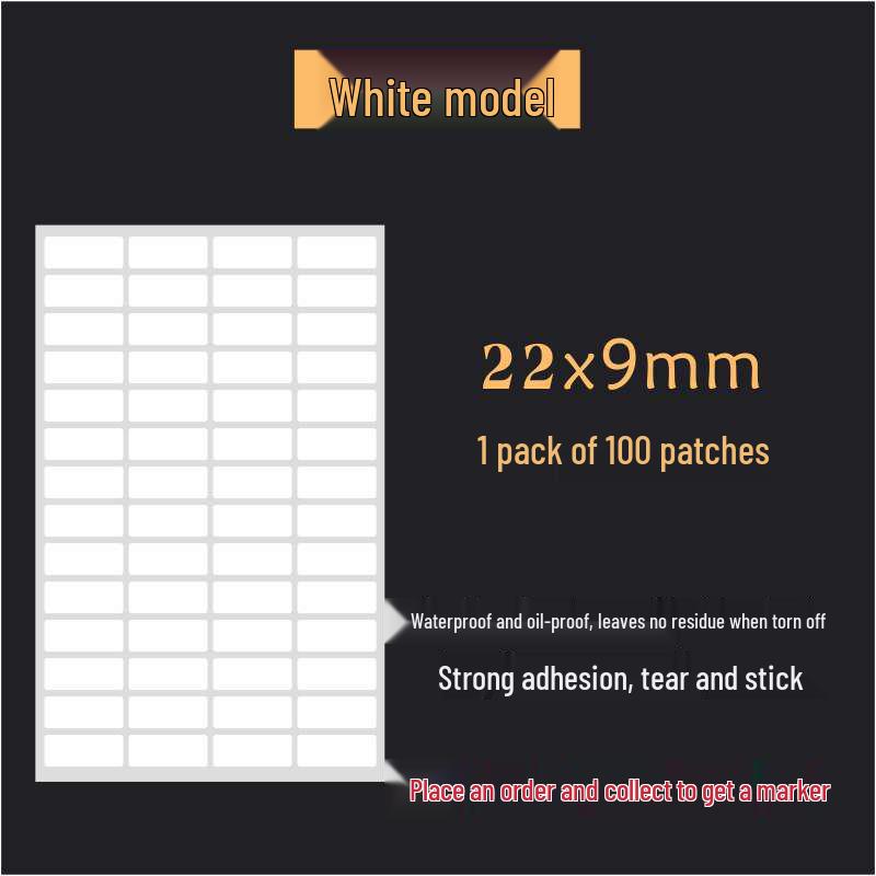 Waterproof Silver Label Stickers for Kitchen Storage and Seasoning Marking