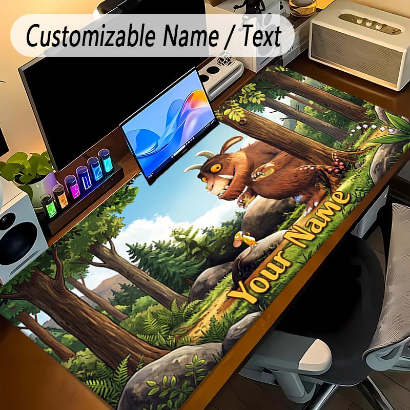 Large Mouse PadThe Gruffalo Custom Name Text Personalized Desk Mat Non Slip Gaming Pad