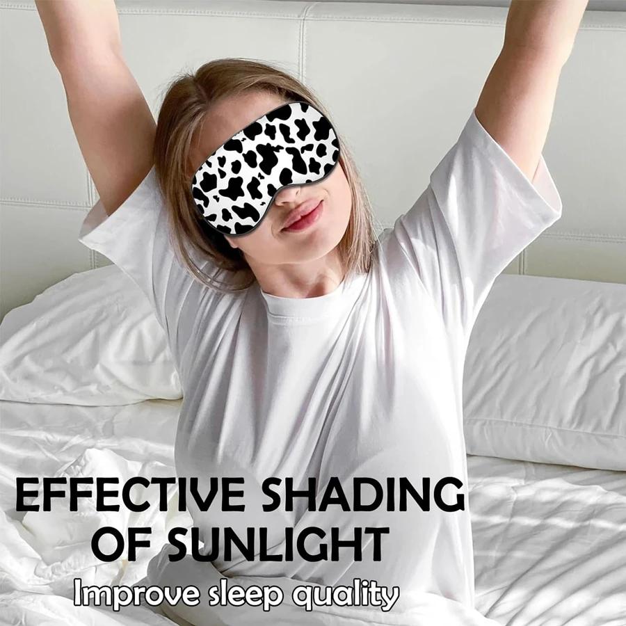 Light Blocking, Non Pressure on Eyes, Breathable, Relieving Eye Fatigue, Sleep Mask, Eye Protection Leopard Print Eye Mask Dot