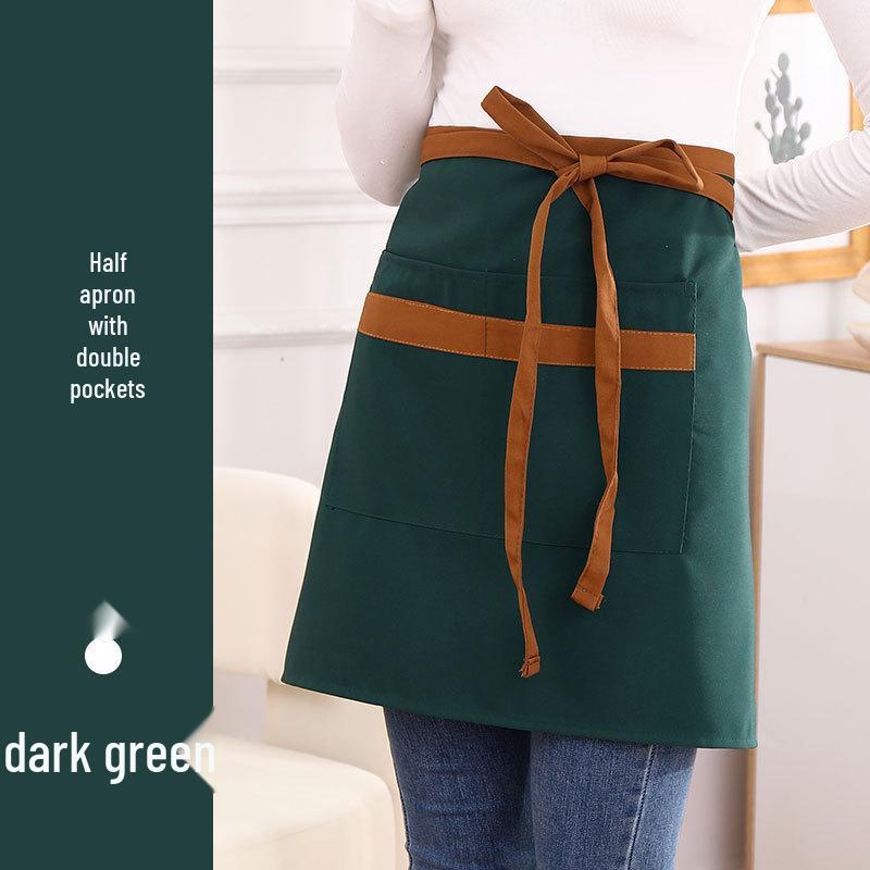 Short Waist Apron for Kitchen & Restaurant – Hand-Wipe Design