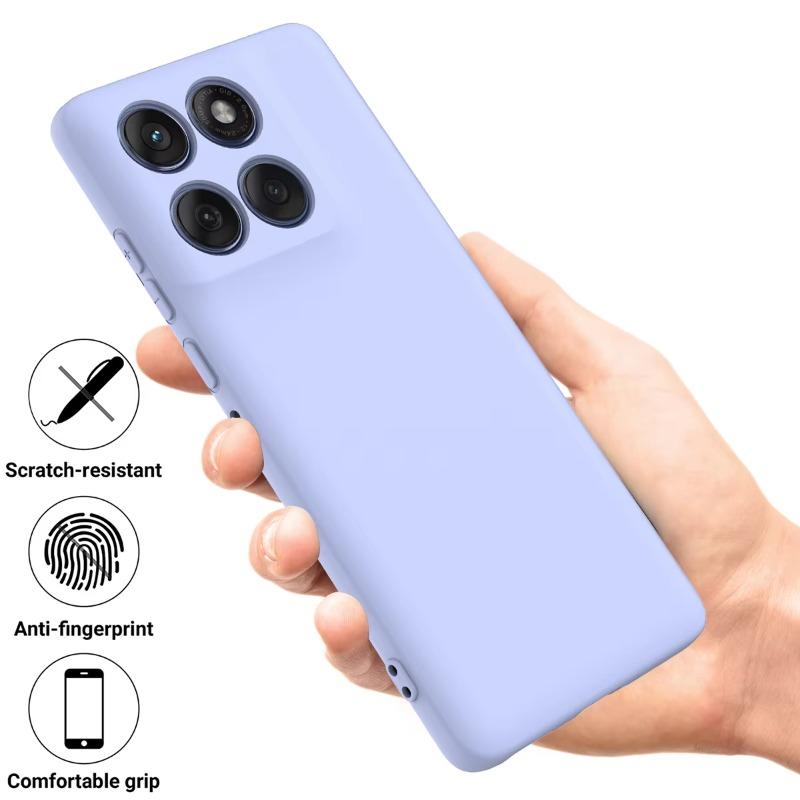 Funda de Silicona Líquida para Motorola Edge 60 Pro a Prueba de Golpes Mate Suave con Cordón para Moto Edge 60 Fusion Stylus Edge 50 Neo