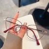 Vision Care Myopia Glasses Frame Ultra-light Eyeglasses Personality Metal Frame Glasses  Women Men