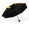 Bee Flower  Pattern, Automatic Folding Umbrella, Portable and Foldable Design, 8 Ribs, a Christmas or Birthday Gift.