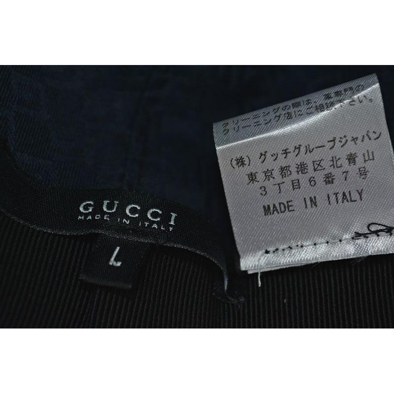 Used Gucci Hat/hat GUCCI Bucket Hat Rabbit Black 102580 L Size/approx. 59cm [Used]